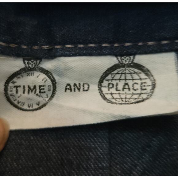 VINTAGE Candie's Denim Midi Skirt size 9 XS Preppy Academia Cottage Prairie - Picture 5 of 6